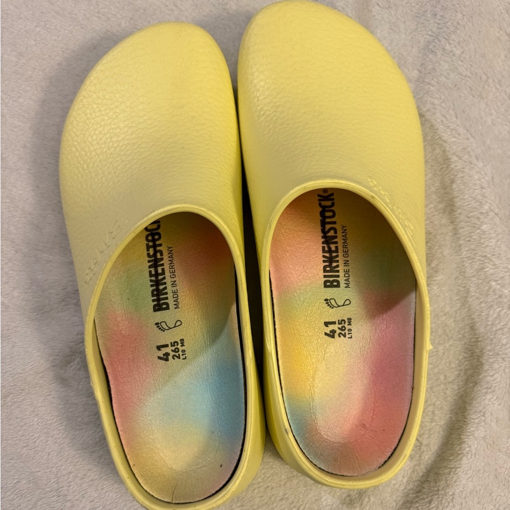 Birkenstock Pastel Yellow clogs